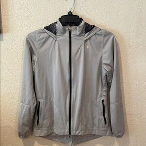 Nike Silver Hooded Windbreaker